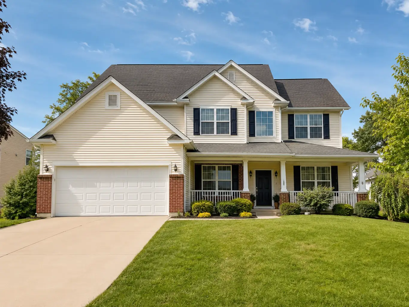 Residential home facade